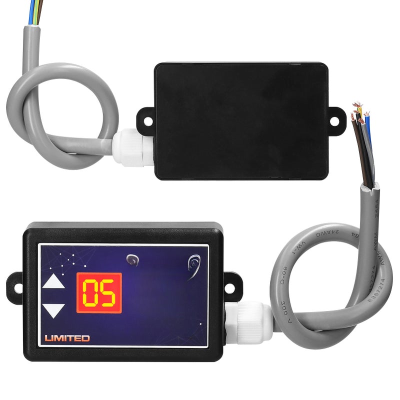 15-Tone Car Horn Controller Electric Horn Speaker Sound Control Unit with Digital Display & Pair of Double Tone Horns 12-24V for Car Truck Marine Boat - Image 4
