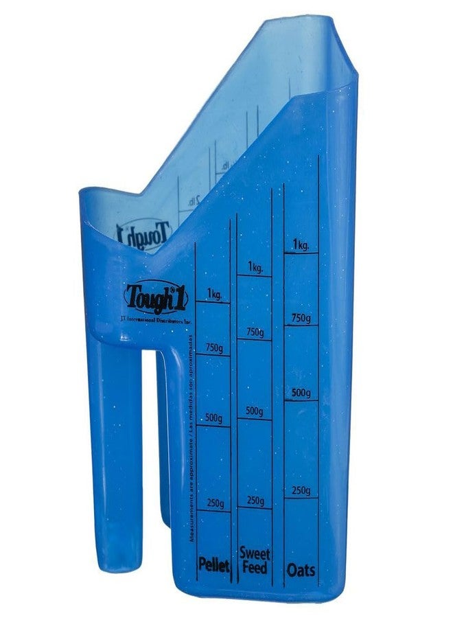 تاف 1 مغرفة تغذية متينة مع علامات قياس، لون أزرق فاتح - Image 2