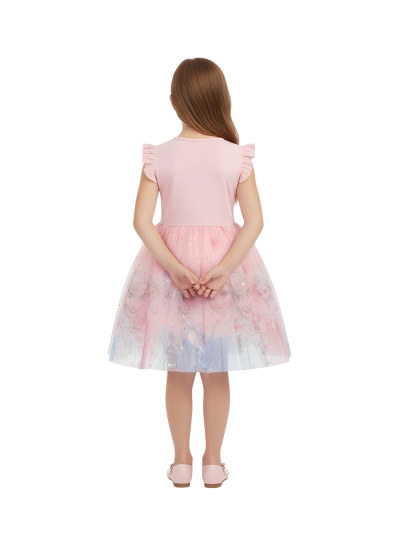 Bidani Elsa Frozen Charm Dress Pink - Image 3