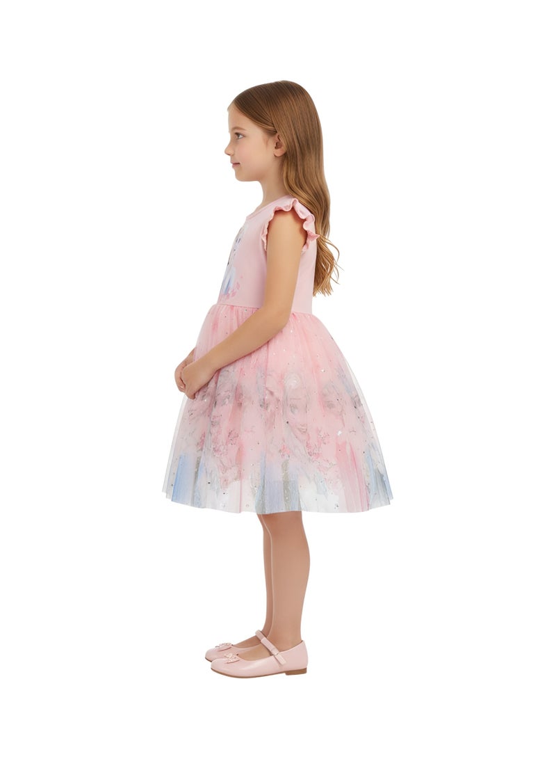 Bidani Elsa Frozen Charm Dress Pink - Image 2