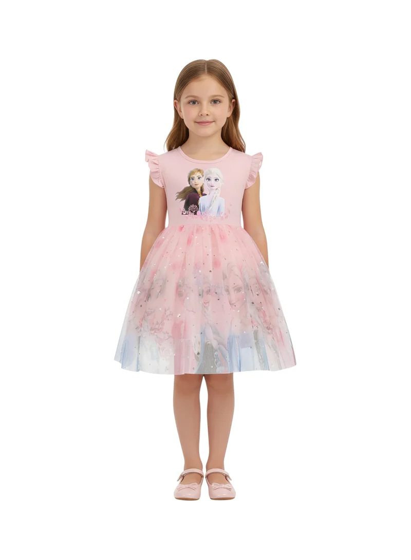 Bidani Elsa Frozen Charm Dress Pink
