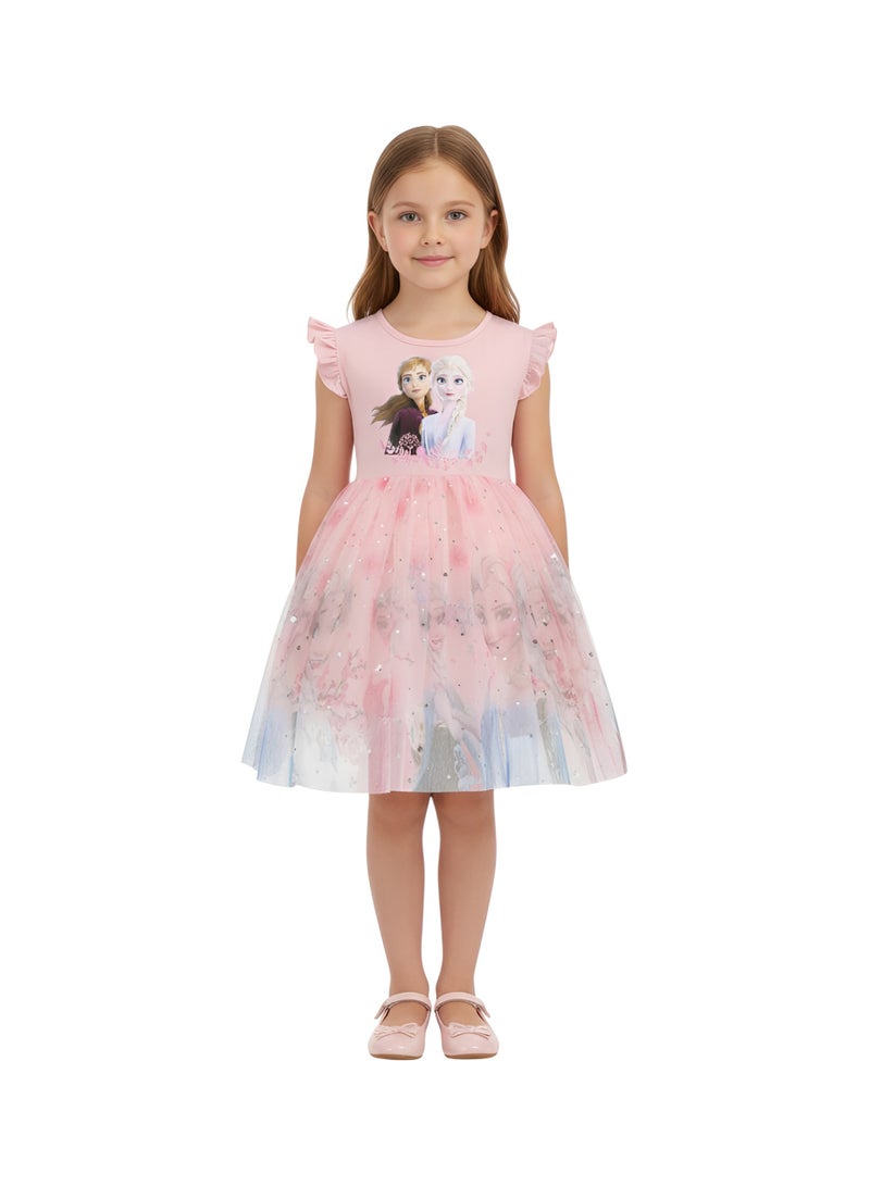 Bidani Elsa Frozen Charm Dress Pink - Image 1