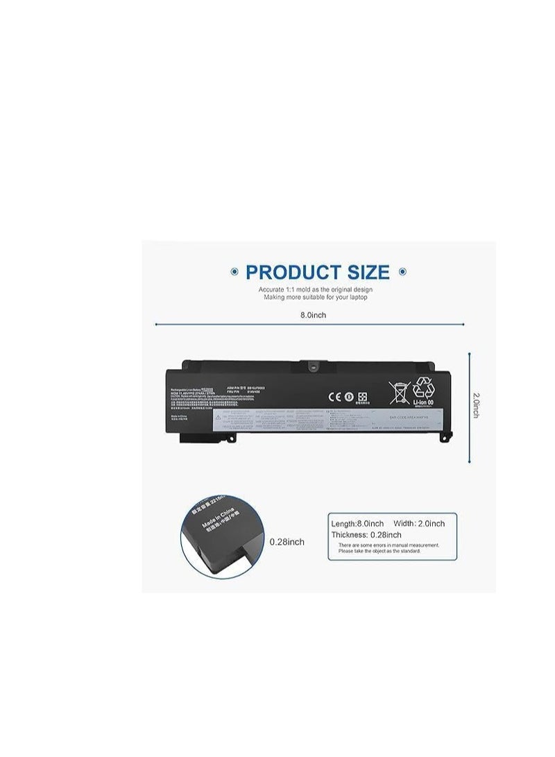 Terabyte بطارية 01AV406 متوافقة مع سلسلة Lenovo ThinkPad T460S T470S SB10J79003 01AV405 01AV462 00HW024 00HW025 00HW038 01AV407 01AV408 J79002 SB10K97605 SB10F46462 SB10F46476 - Image 3