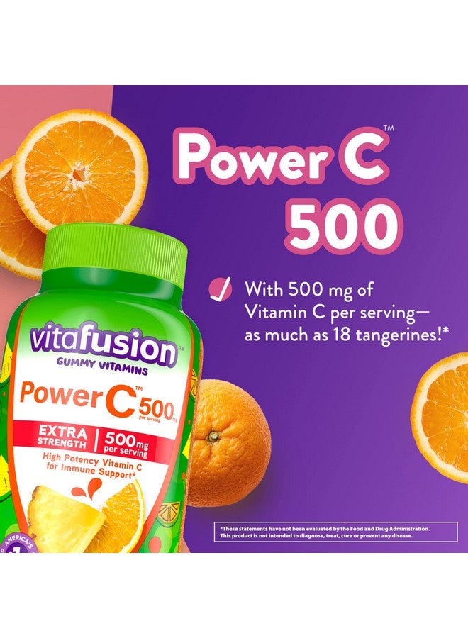 Vitafusion Extra Strength Power C Gummy Vitamins Tropical Citrus Flavored Immune Support (1) Vitamins 92 Count - Image 5