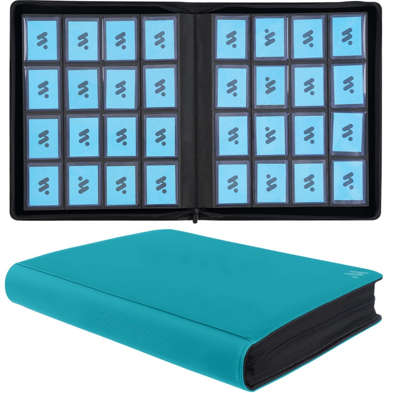 MORABTO 16 Pocket Top loader Binder, Holds 640 Top Loaders,Top Loader Binders for 3" x 4" Rigid Cards,Top loader Card Binder for Hard Plastic Top Loaders - Image 1