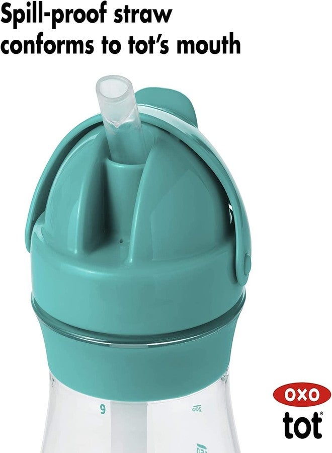 OXO Tot Transitions 9 ounce Straw Cup, Teal - Image 3
