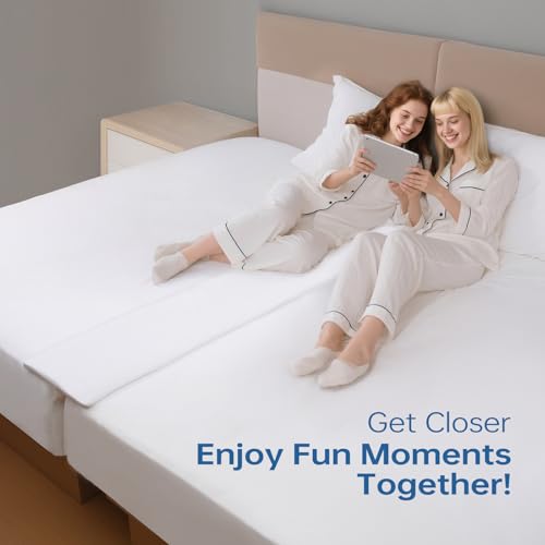 Vekkia Split King Gap Filler for Adjustable Bed,Twin to King Bed Converter Kit,Bed Bridge Twin to King,Mattress Connector with Washable Cover,for Guests Stayovers,Family Room(75in×10in) - Image 4