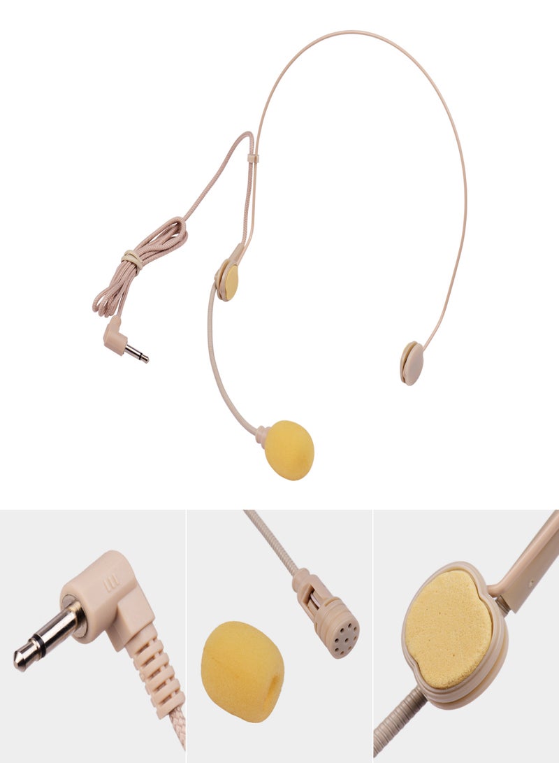 Good Quality Headset Microphone Condenser Mic 3.5mm Right Angled Interface for Wireless Bodypack Transmitter  - Image 4