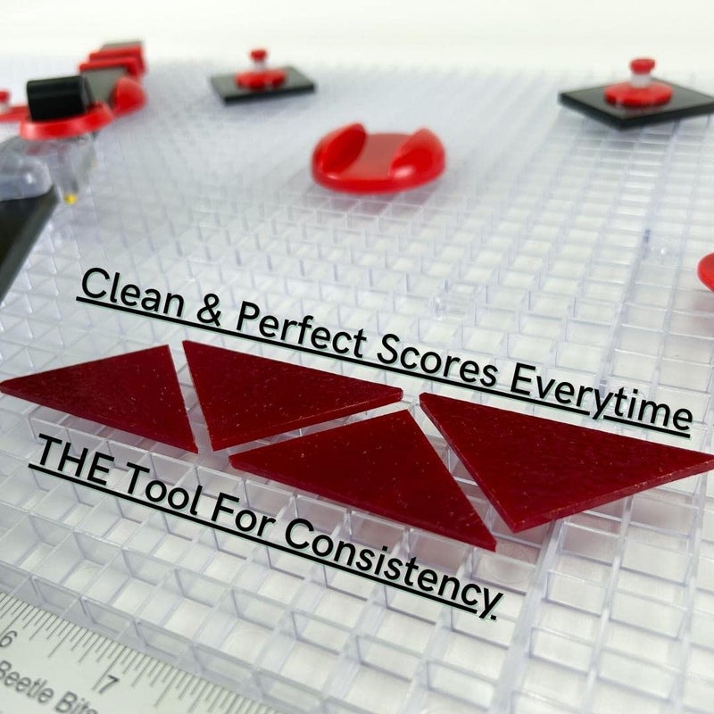 Creator's Ultra Beetle Bits Everything Glass Cutting System - Complete with 6-Pack Waffle Grids and Push Button Flying Beetle Glass Cutter Included - Made in The USA - Image 3