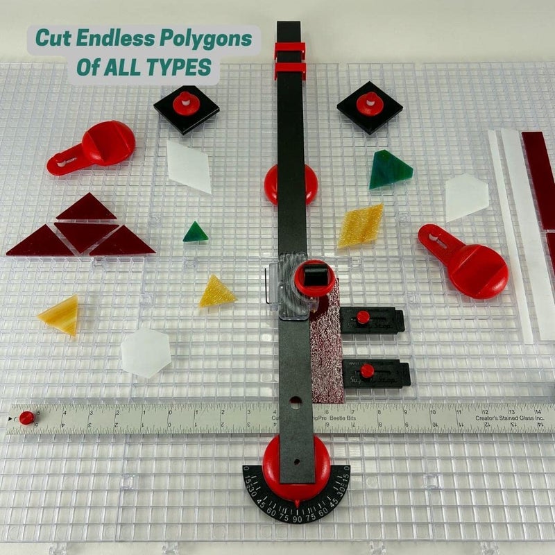 Creator's Ultra Beetle Bits Everything Glass Cutting System - Complete with 6-Pack Waffle Grids and Push Button Flying Beetle Glass Cutter Included - Made in The USA - Image 4
