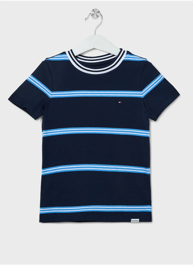 تومي هيلفيغر Youth Monotype Stripe Regular T-Shirt