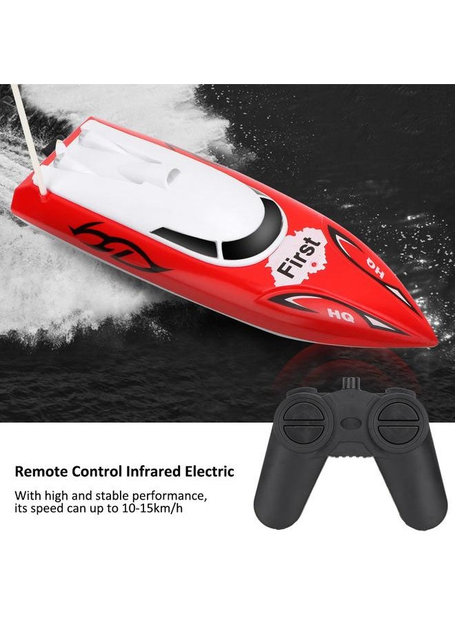 NIBEMINENT - Flytec 2011-15A Remote Control Mini Infrared Boat Model Electric RC Racing Speedboat Toy - Image 1