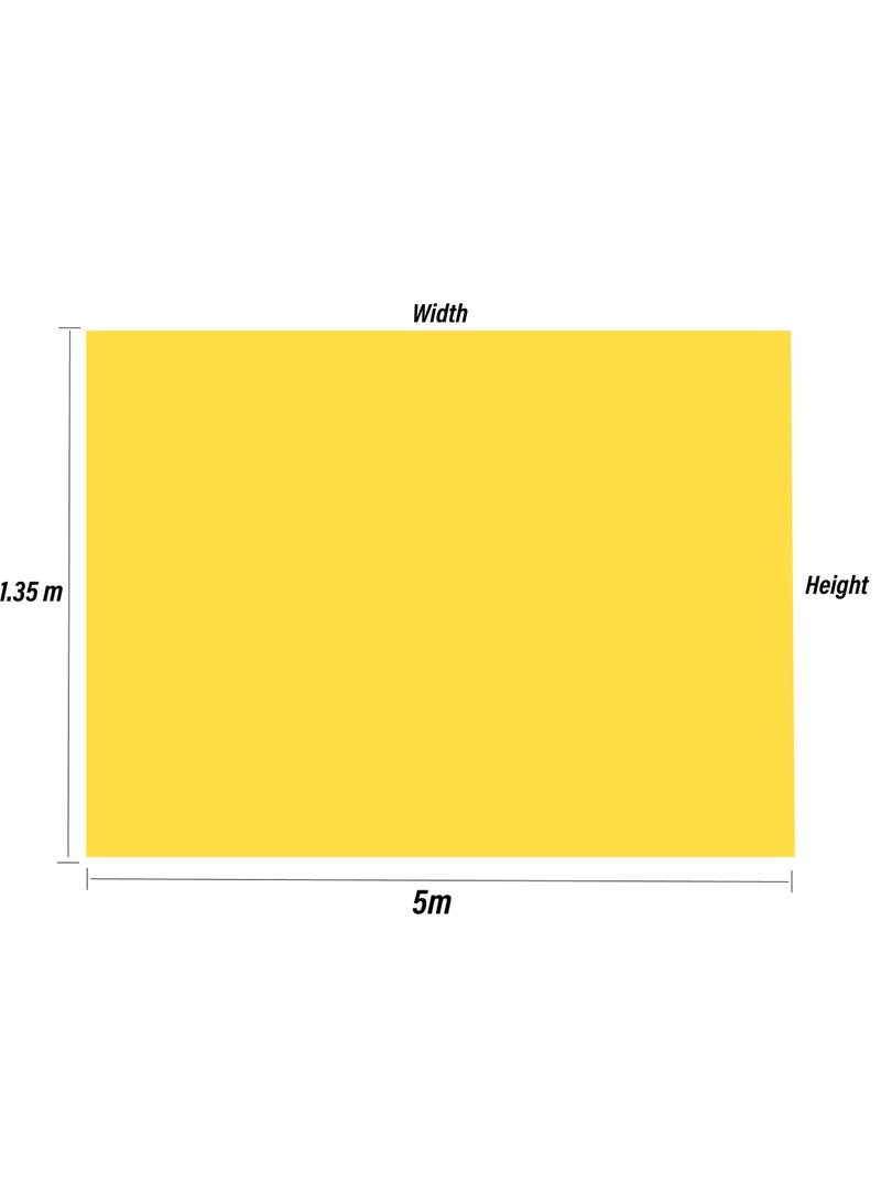 COOPIC 1.35M X 5M Light Yellow Color Background Backdrop Paper for Photo Studio Portrait Seamless Collapsible Photography Background Backdrop Classic Fashion for Studio Professional Photographer - Image 4