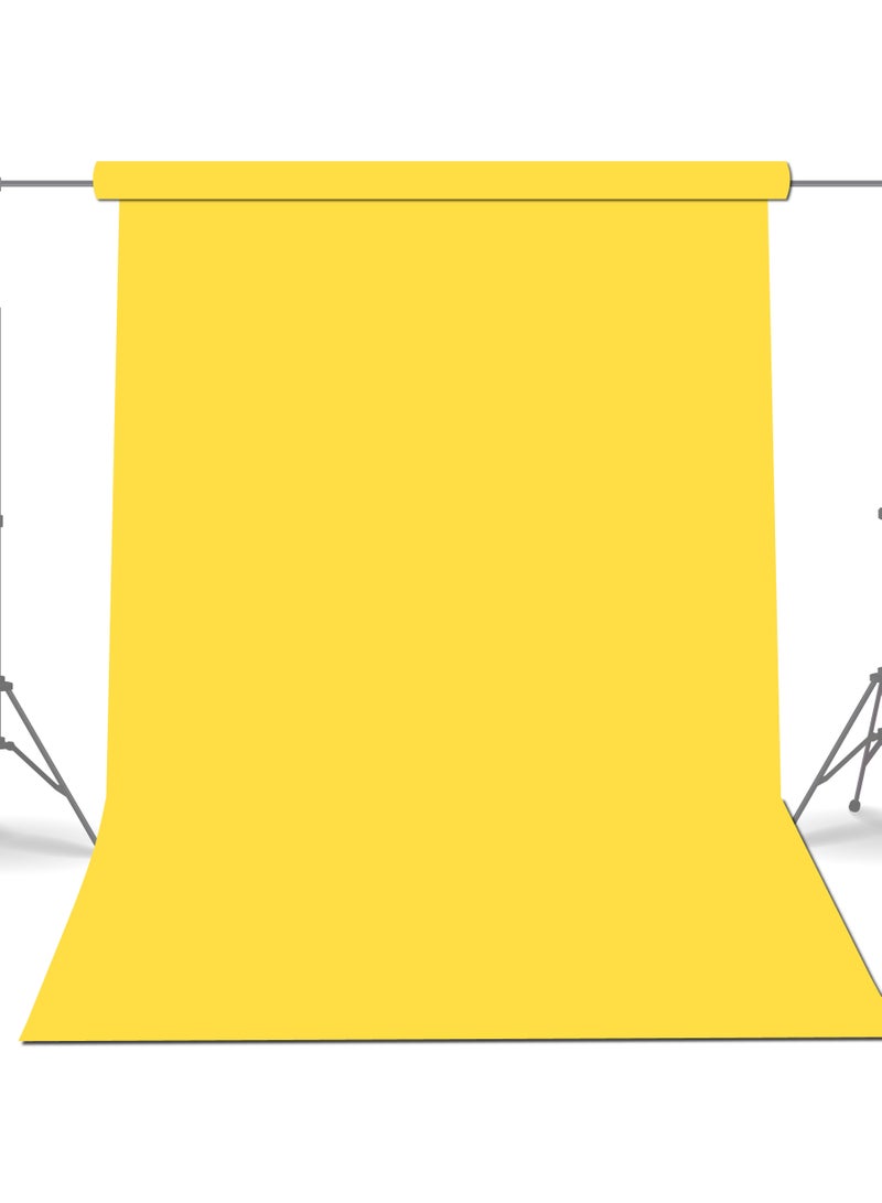 COOPIC 1.35M X 5M Light Yellow Color Background Backdrop Paper for Photo Studio Portrait Seamless Collapsible Photography Background Backdrop Classic Fashion for Studio Professional Photographer - Image 1