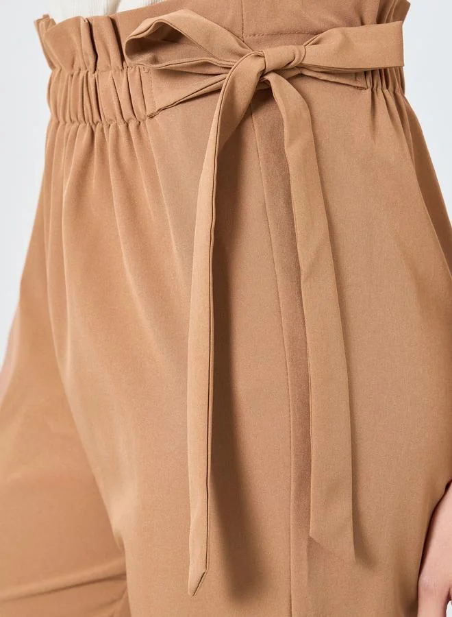 Take Two  Paperbag Waist Tie Detail Pants for Women | Best Price UAE