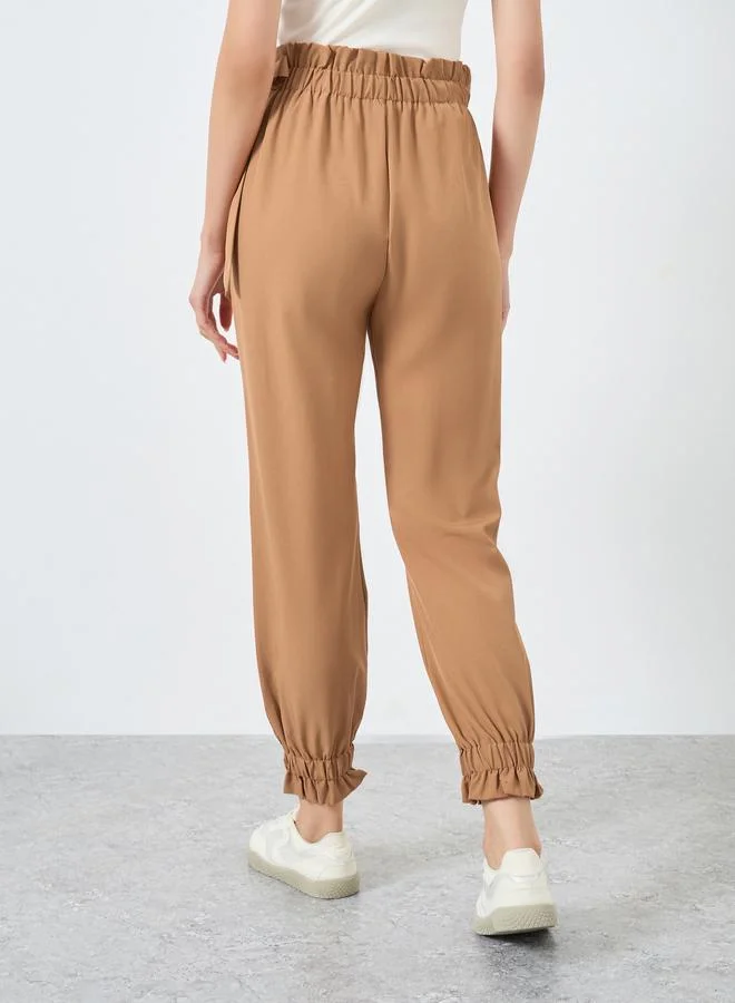 Take Two  Paperbag Waist Tie Detail Pants for Women | Best Price UAE