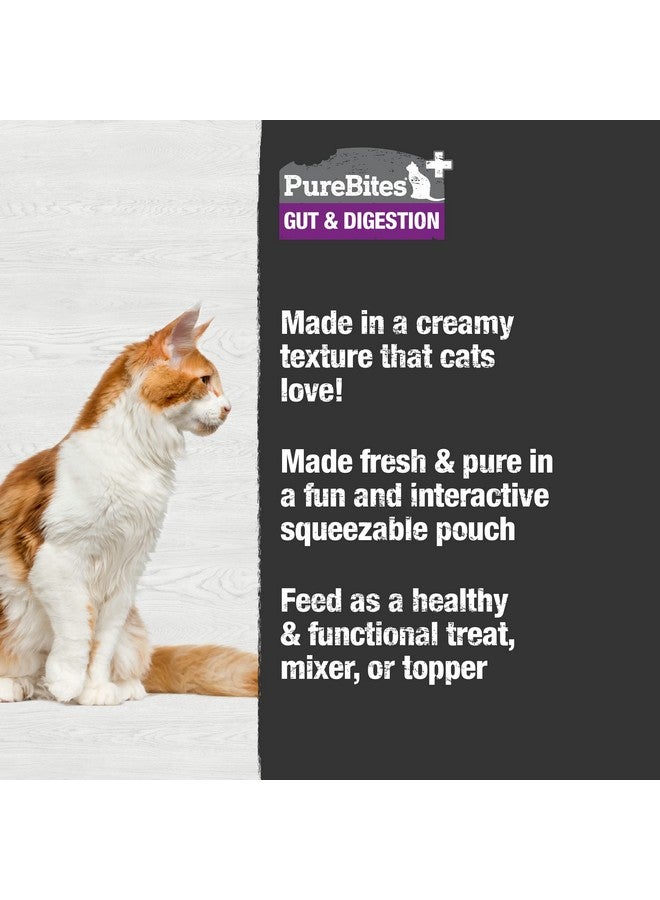PureBites+ Gut & Digestion Squeezables for Cats, only 5 Ingredients, case of 15 - Image 5