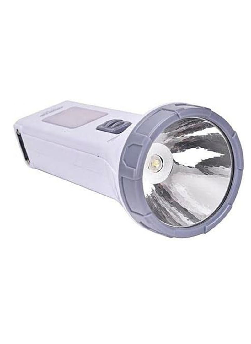 Generic Emergency Light SS-903 Rechargeable LED Flashlight With 2 lighting modes  Grey and White  - Image 2