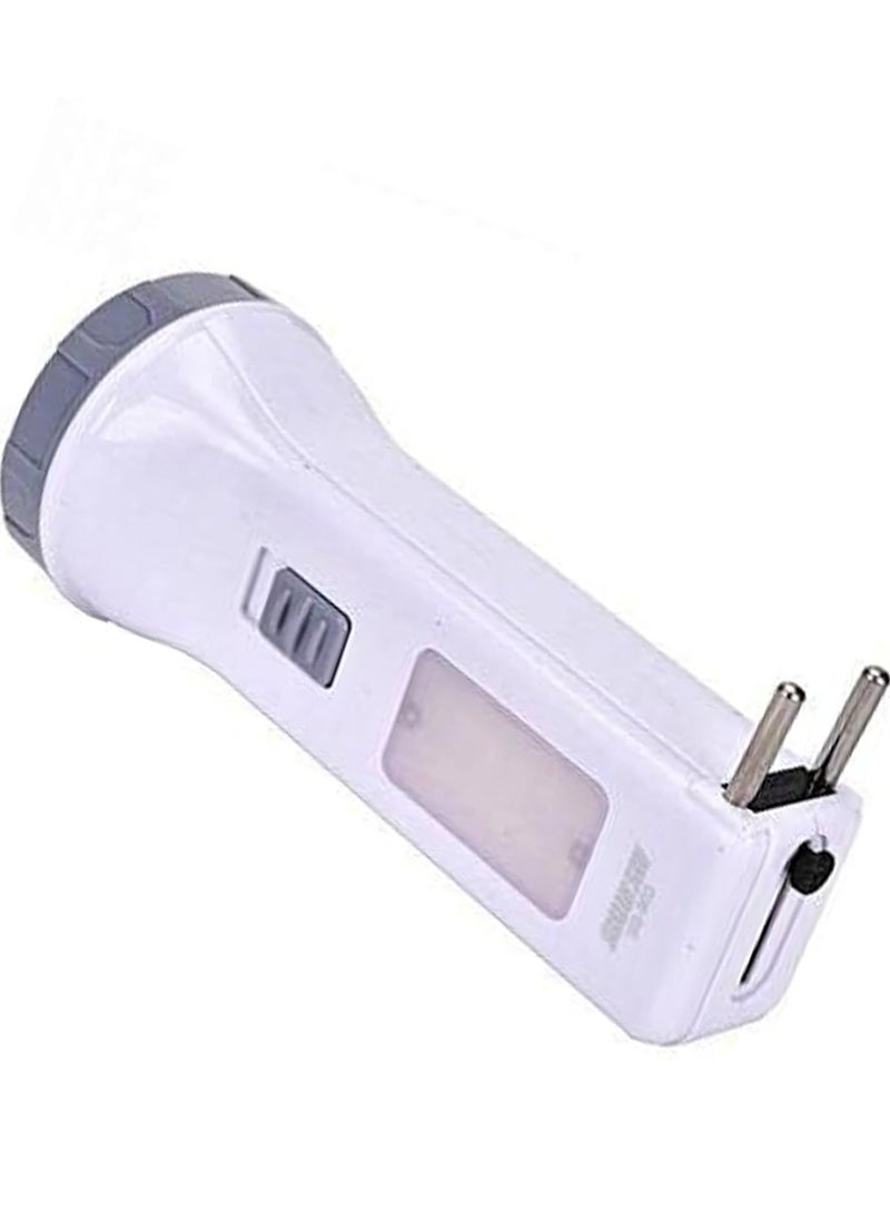Generic Emergency Light SS-903 Rechargeable LED Flashlight With 2 lighting modes  Grey and White  - Image 4
