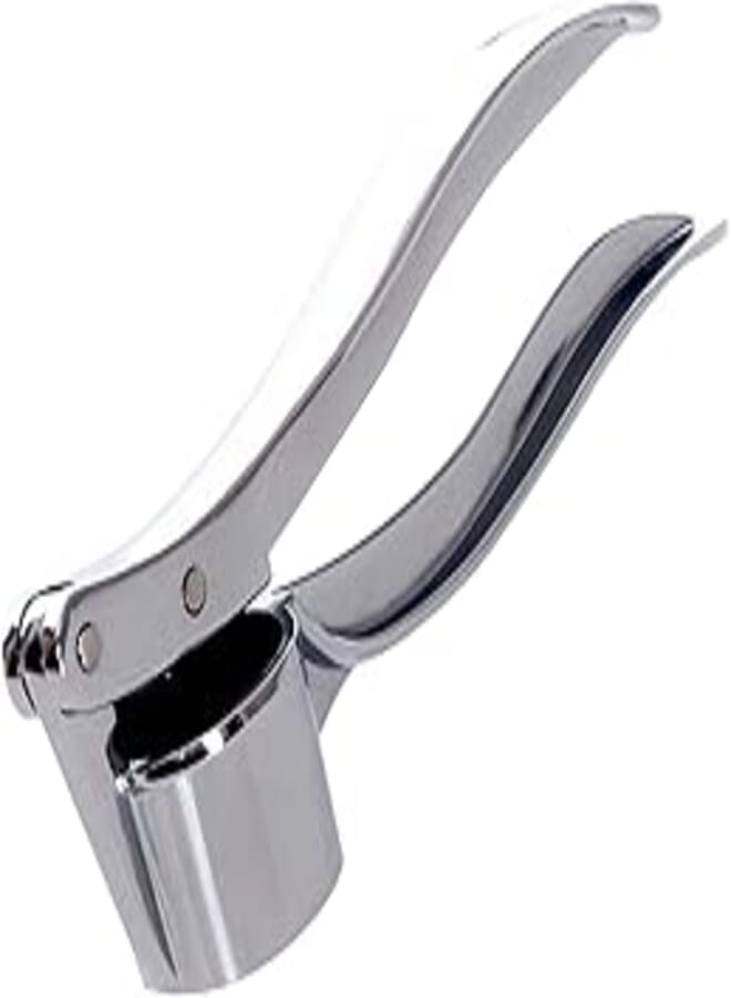 BlazeVideo BLAZEVIDEO Garlic Press Garlic Crusher Mincer Ginger Peeler Garlic Squeezer Chopper, Heavy Duty Zinc Alloy Garlic Presser Chopper, Professional Food Prep Grade Dishwasher Safe, Easy to Clean 