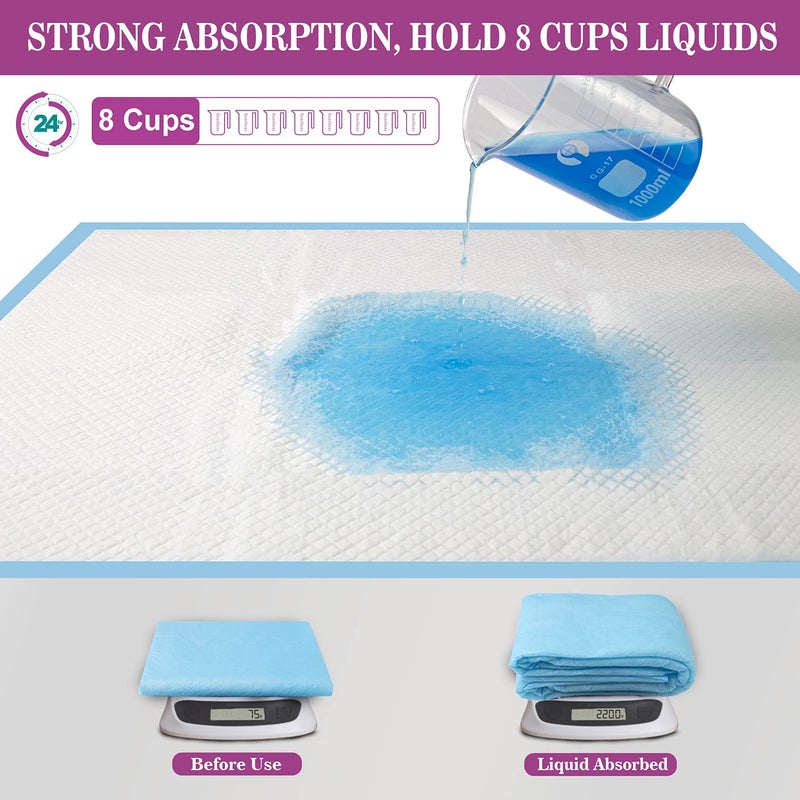 IMMCUTE Large Dog Pee Pads 28"x30"-30 Count | Large Puppy Pee Training Pads Super Absorbent & Leak-Proof | Disposable Pet Piddle and Potty Pads for Puppies | Dogs | Doggie| Cats | Rabbits - Image 2
