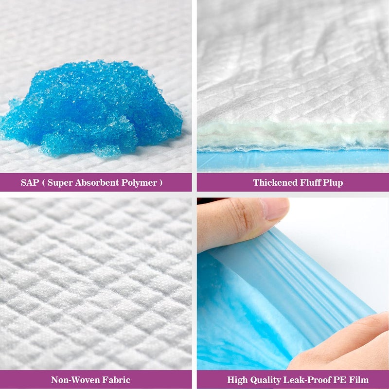 IMMCUTE Large Dog Pee Pads 28"x30"-30 Count | Large Puppy Pee Training Pads Super Absorbent & Leak-Proof | Disposable Pet Piddle and Potty Pads for Puppies | Dogs | Doggie| Cats | Rabbits - Image 4