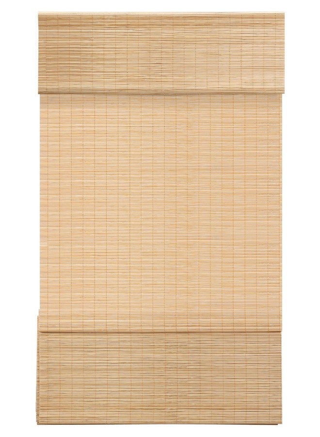 LazBlinds Cordless Bamboo Roman Shades, Light Filtering Window Treatment, Roll Up Bamboo Blinds for Windows, 23'' W x 60'' H - Image 1