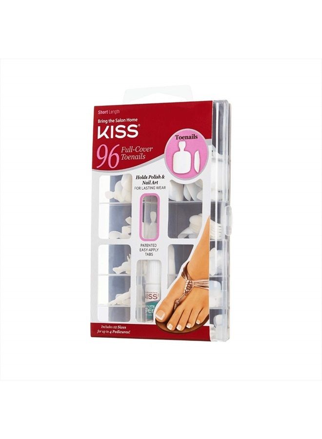 KISS Full Cover Toenails Kit, 96 Nails  - Image 2