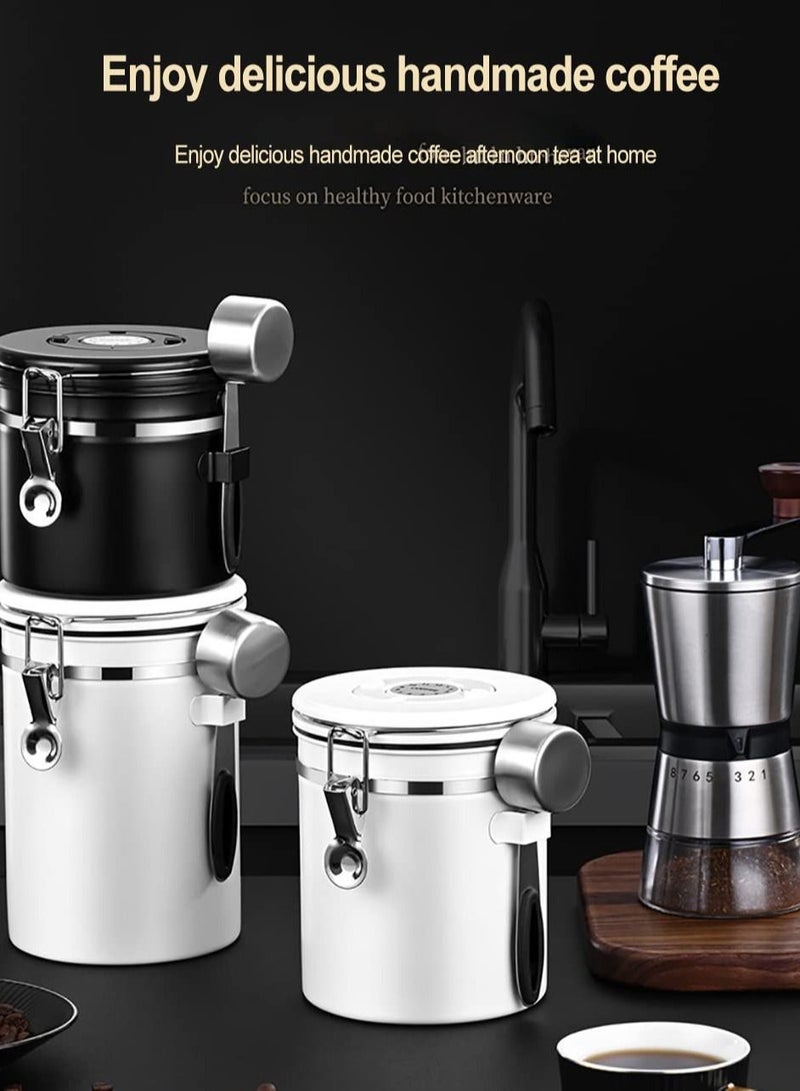 Arabest 304 Stainless Steel Sealed Canister Tea Leaf Dried Fruit Storage Canister Sealed Canister 1.2L - Image 3