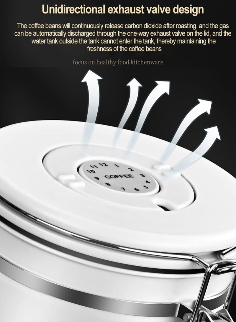 Arabest 304 Stainless Steel Sealed Canister Tea Leaf Dried Fruit Storage Canister Sealed Canister 1.2L - Image 5