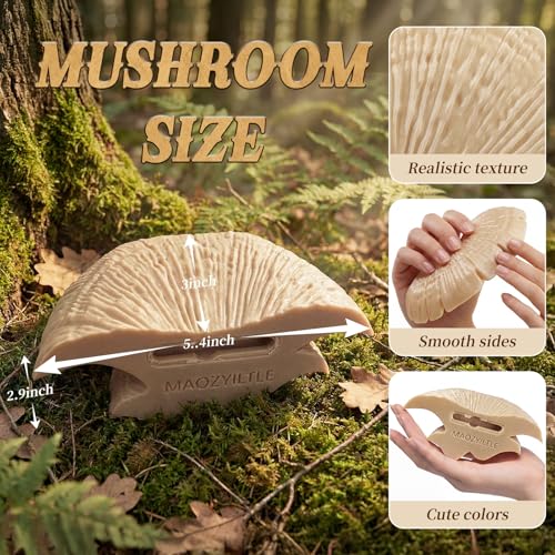 maozyiltle Mushroom Reptile Ledge| Tree Frog Terrarium Tank Accessories, Crested Gecko Tank Accessories, Frog Habitats, Fish Tank Decor| Terrarium Plants Decor from Daughter| 4 Suction Cups - Image 2