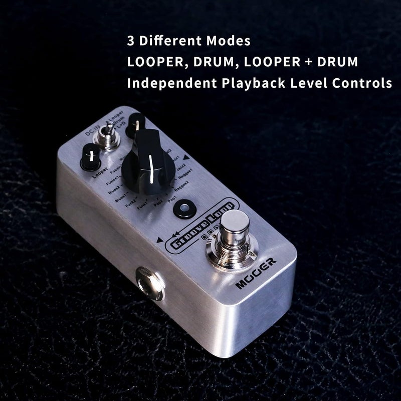 MOOER Groove Loop Drum Machine Looper Pedal - Image 3