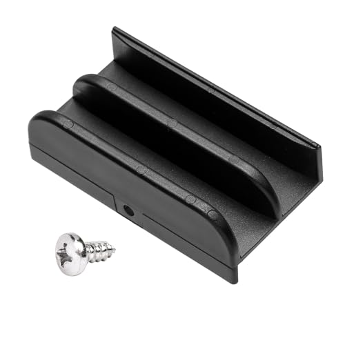VYH M6219 Sliding Shower Door Bottom Track (Black) Suitable for Top-Hung Sliding Shower Doors Shower Door Track, 1/2-inch Slot, Suitable for 7/16-inch Thick Glass Shower Doors Plastic Track M6219 (1 pack) - Image 1