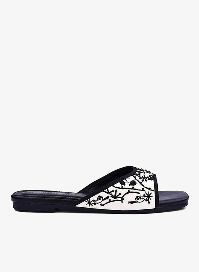 IconStyle Womens branch pattern slide sandals
