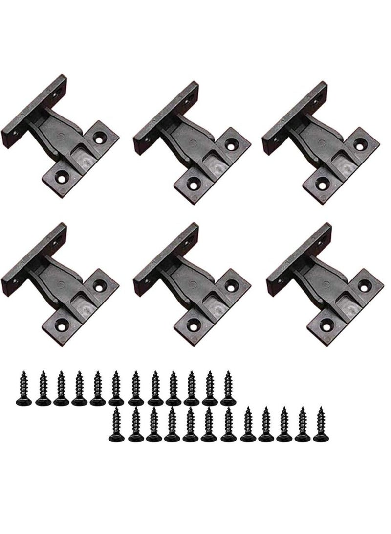 20 Pairs Push In Plinth Panel Furniture Connectors Bracket Fixings With 80 Screws For Furniture Installation Move The Panel - Image 1