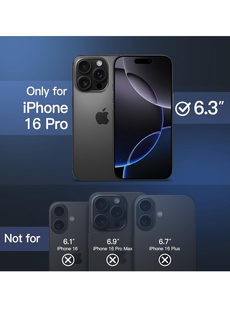 BORTONY iPhone 16 Pro Cover 6.3 inch Crytsal Clear TPU Anti Scratch Slim Thin iPhone 16 Pro Case Shockproof Protective Case for iPhone 16 Pro - Image 2