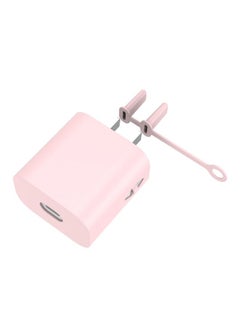 HuHa For Apple 5W AC01 Charger Silicone Protective Cover(Pink)  - Image 1
