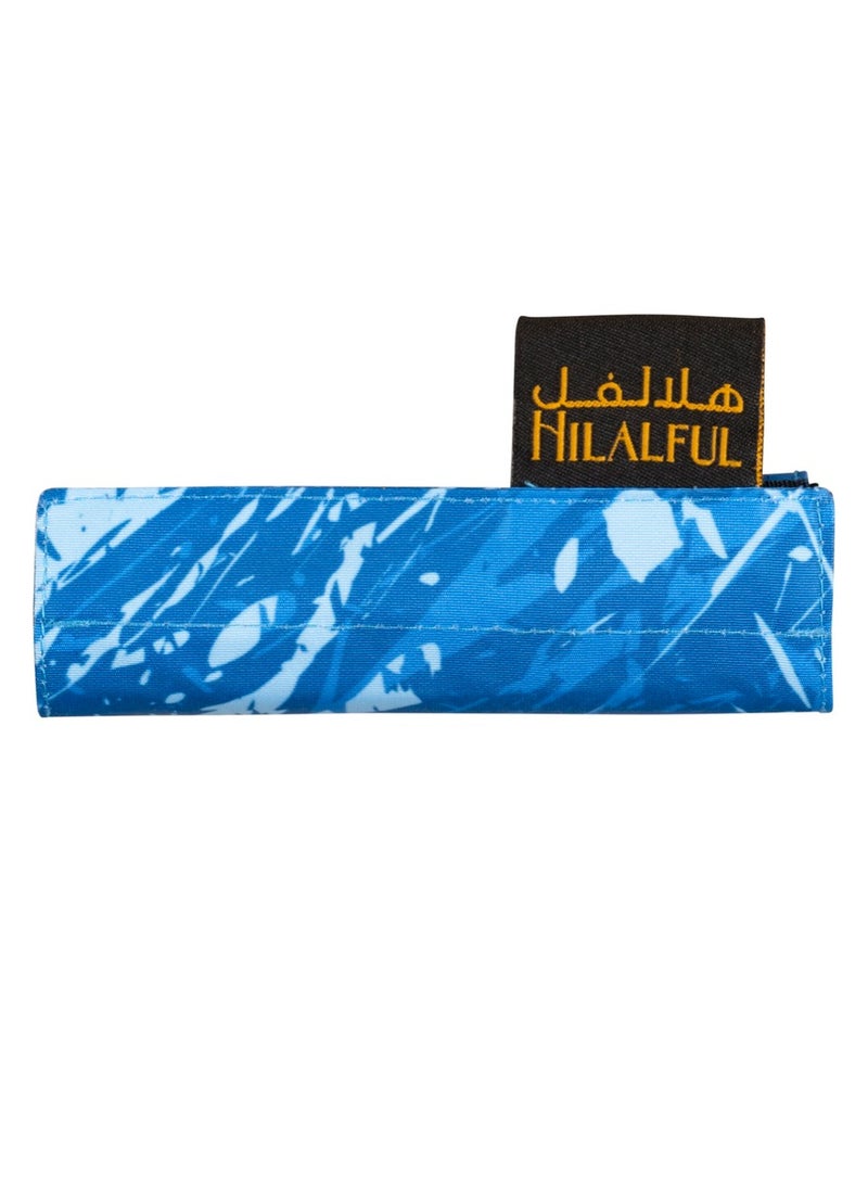 HilalFul Roll Out And Pray - Electric Blue | Muslim Praying Rug for Kids/Children | Water Resistant | Anti-Slip | Islamic Gift for Eid, Ramadan | For Travel | Lightweight - Image 3