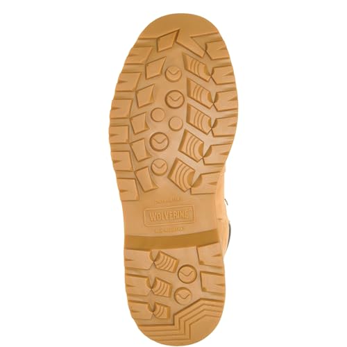 Wolverine Men’s Floorhand Waterproof 6” Steel-Toe Work Boot, Wheat, 12 X-Wide - Image 4