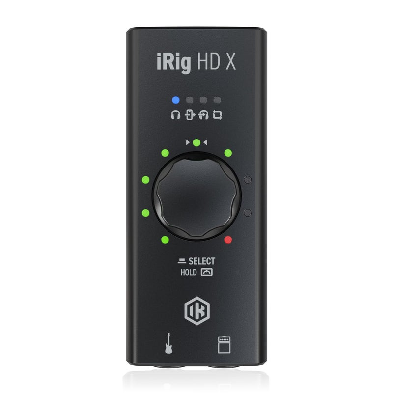 IK Multimedia واجهة صوتية لجيتار IK Multimedia iRig HD X - تسجيل موسيقي 96 كيلوهرتز، 24 بت، لجهاز iPhone وiPad وMac وiOS وPC مع كابل لايتنينغ وUSB-C، ملحقات جيتار، معدات استوديو التسجيل - Image 1