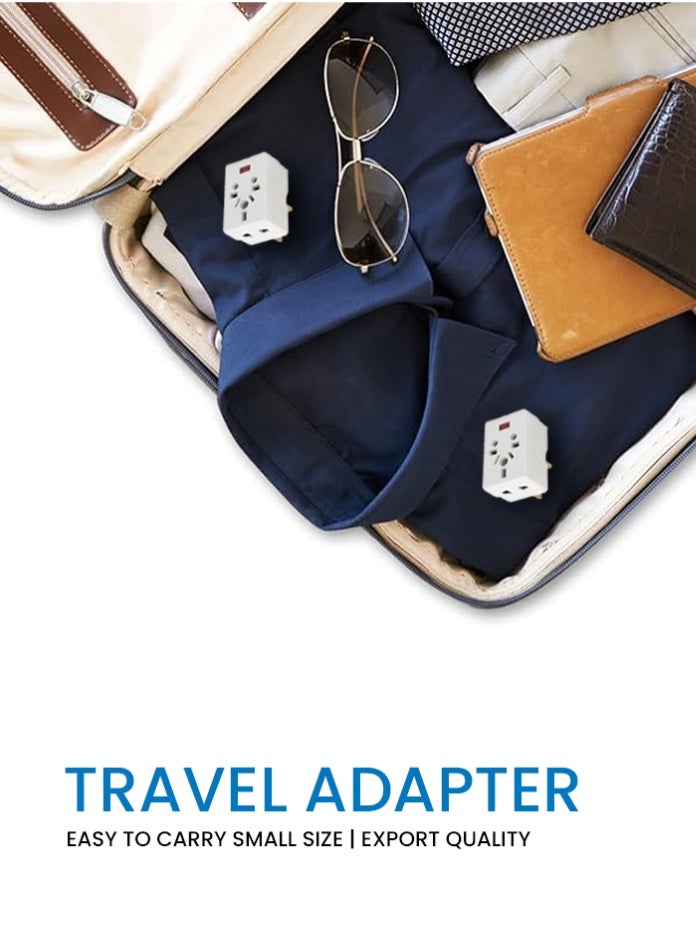 MODI 3 Side Universal Conversion Plug Adapter | Multi Socket Travel Adapter | Compact Fireproof ABS Material | Lightweight Power Adapter with Universal Compatibility for Home & Travel - Image 4