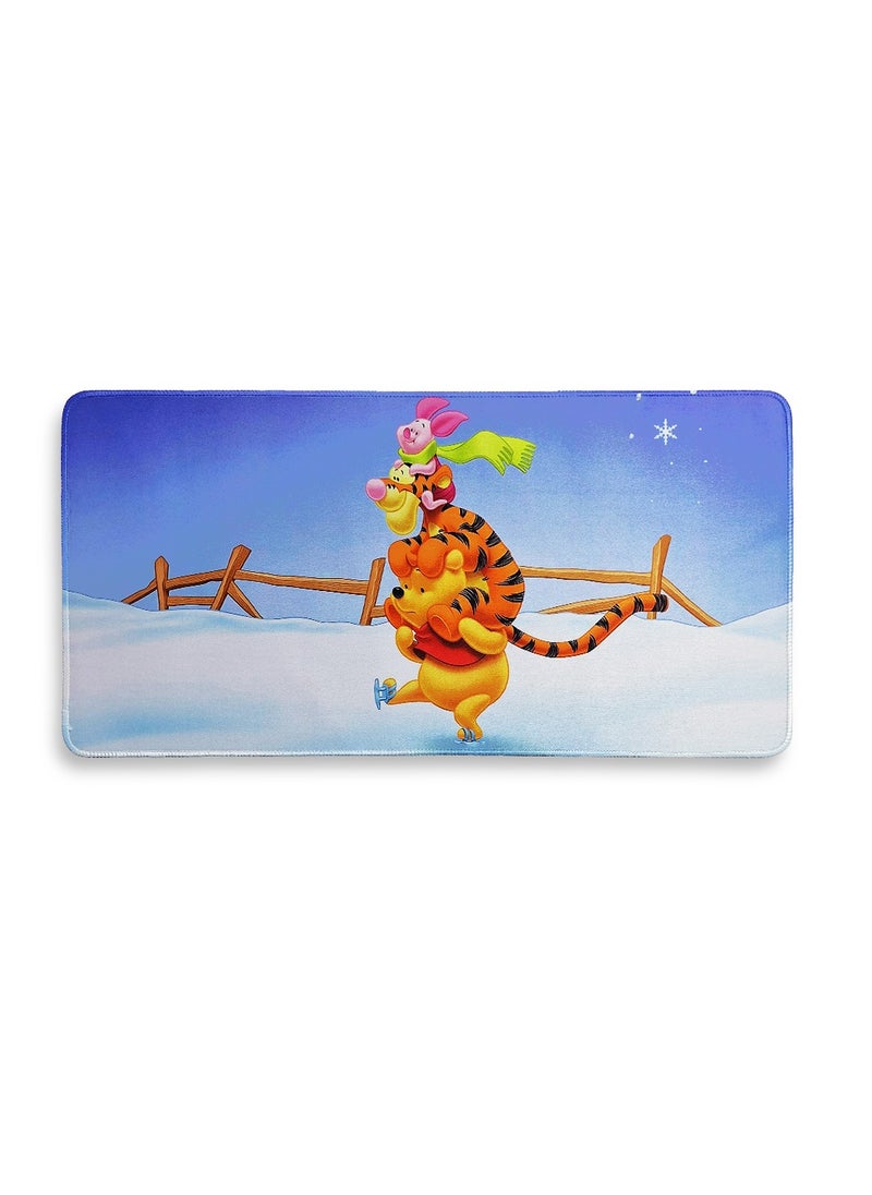 Generic Large Gaming Mouse Pad, Winnie the Pooh Cartoon (60cm x 30cm x 2mm), Extended Thickened Mouse Mat Waterproof Non-Slip Spill-Proof Mouse Mat with Special Textured Surface, Anti-wear Stitched Edges for Keyboard and PC  - Image 1