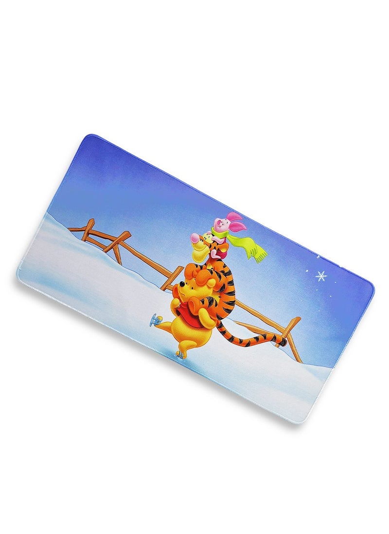 Generic Large Gaming Mouse Pad, Winnie the Pooh Cartoon (60cm x 30cm x 2mm), Extended Thickened Mouse Mat Waterproof Non-Slip Spill-Proof Mouse Mat with Special Textured Surface, Anti-wear Stitched Edges for Keyboard and PC  - Image 4