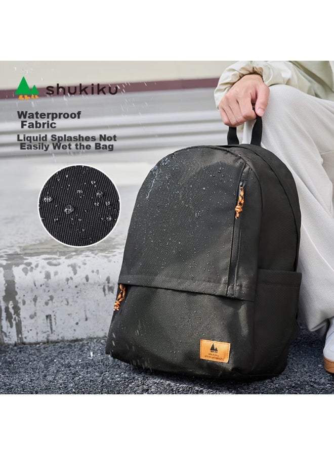Shukiku Sun-seeking Backpack For Middle School, High School And College Students, Outdoor Travel Lightweight Daypack, Olive Green - Image 4