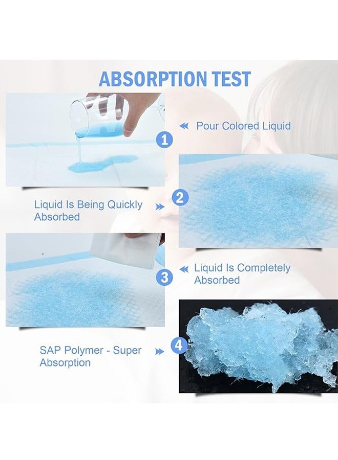 50 Pack Disposable Baby Changing Pad, Leakproof Diaper Changing Portable Pad, Bed Table Protector Mat Sheet Protector Diaper Changing Pad Liner, Breathable, Waterproof  - Image 4