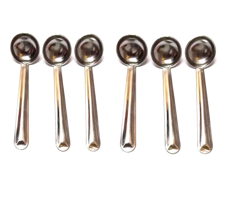 Pmw - Small Ghee Spoons - Pack of 6 - Stainless Steel Ghee Serving Spoon - Image 3