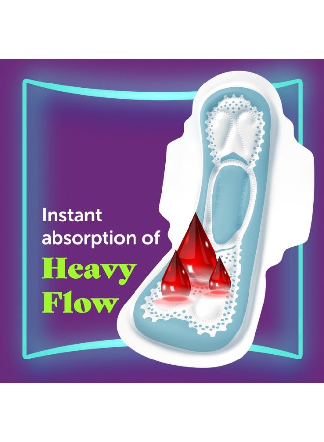 Always Aloe Cool Clean And Dry Maxi Thick Long Sanitary Pads With Wings 30 Pads Soft Comfort Protection Fresh Feel - Image 4