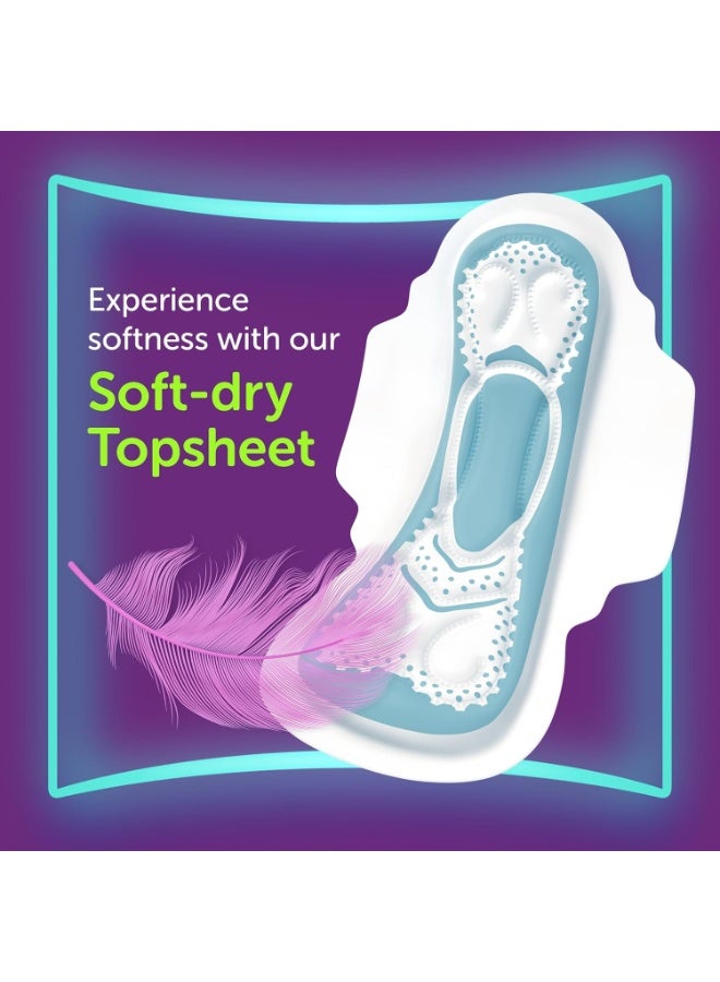 Always Aloe Cool Clean And Dry Maxi Thick Long Sanitary Pads With Wings 30 Pads Soft Comfort Protection Fresh Feel - Image 2