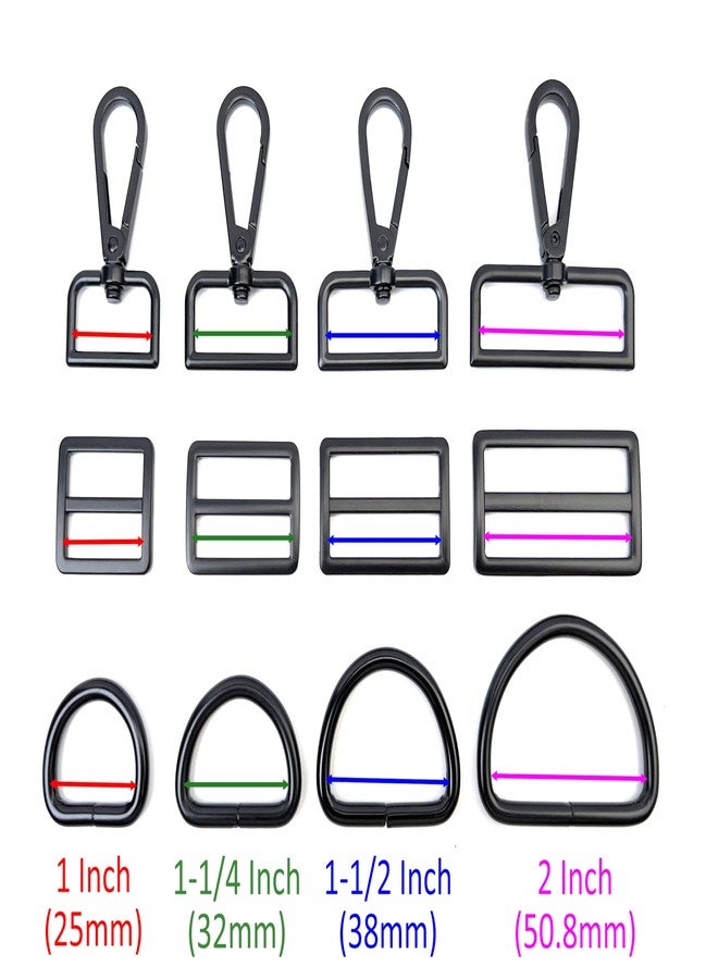 VersaKits 15 Pcs 1 Inch Purse Hardware Bronze Heavy Duty Swivel Snap Hooks D Rings for Purse and Tri-glide Slide Buckles for Bag Straps Dog Collars Leash Lanyard - Image 2