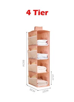 4-Shelf Hanging Closet Organizer Pink 80x30x22cm - pzsku/ZBEC0C83BCB79F93912D9Z/45/_/1657700492/b730a670-50f8-466b-ac4a-0abb9a0e400c